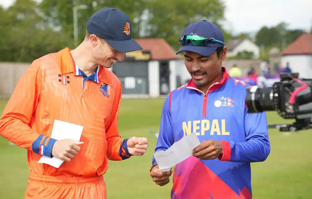 आईसीसी लिग-२: नेपालले नेदरल्याण्डसविरुद्ध पहिले ब्याटिङ गर्दै, तीन परिवर्तन