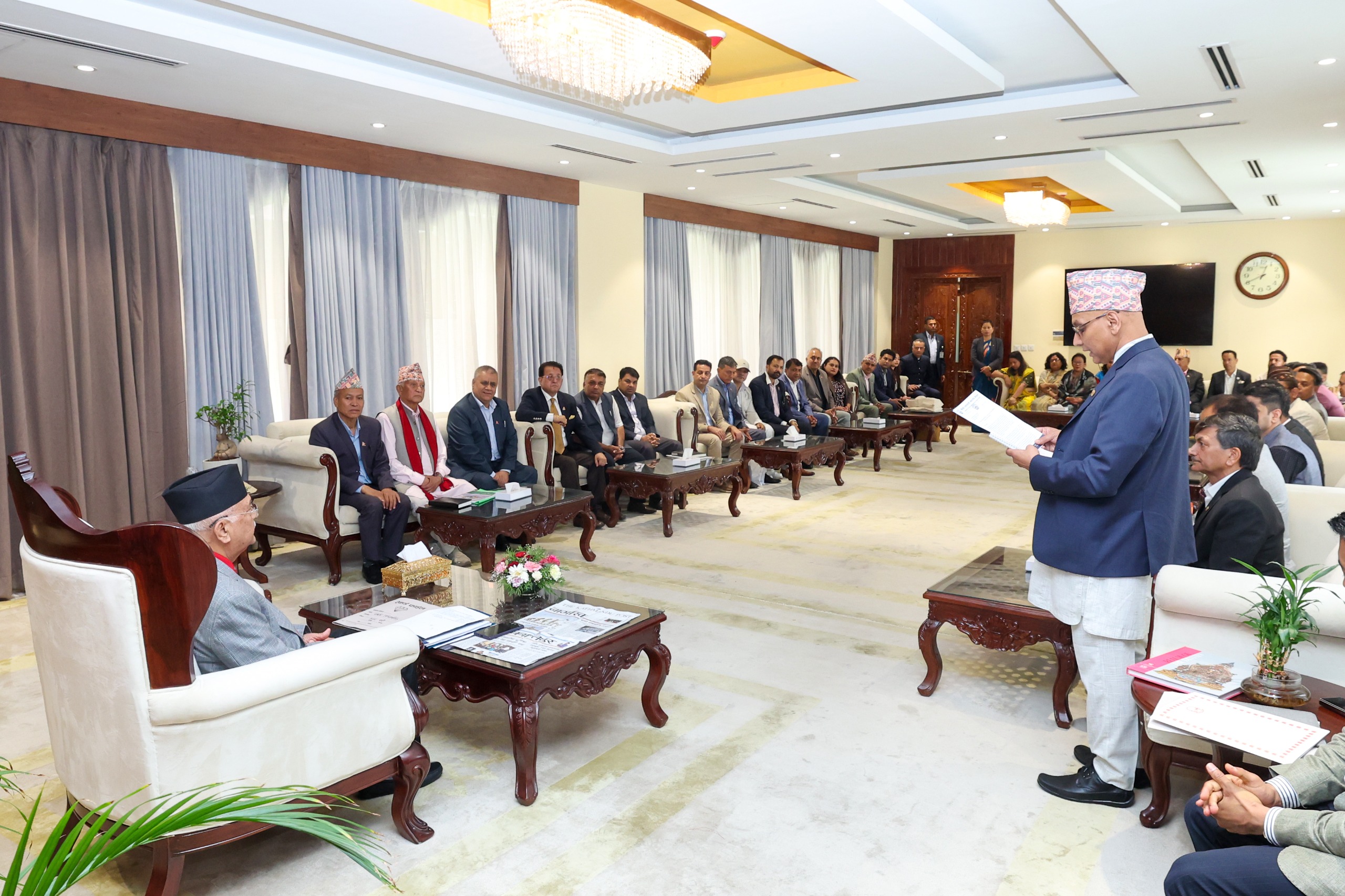 प्रधानमन्त्रीसमक्ष निर्यात व्यवसायी महासङ्घको सुुझाव प्रस्तुत